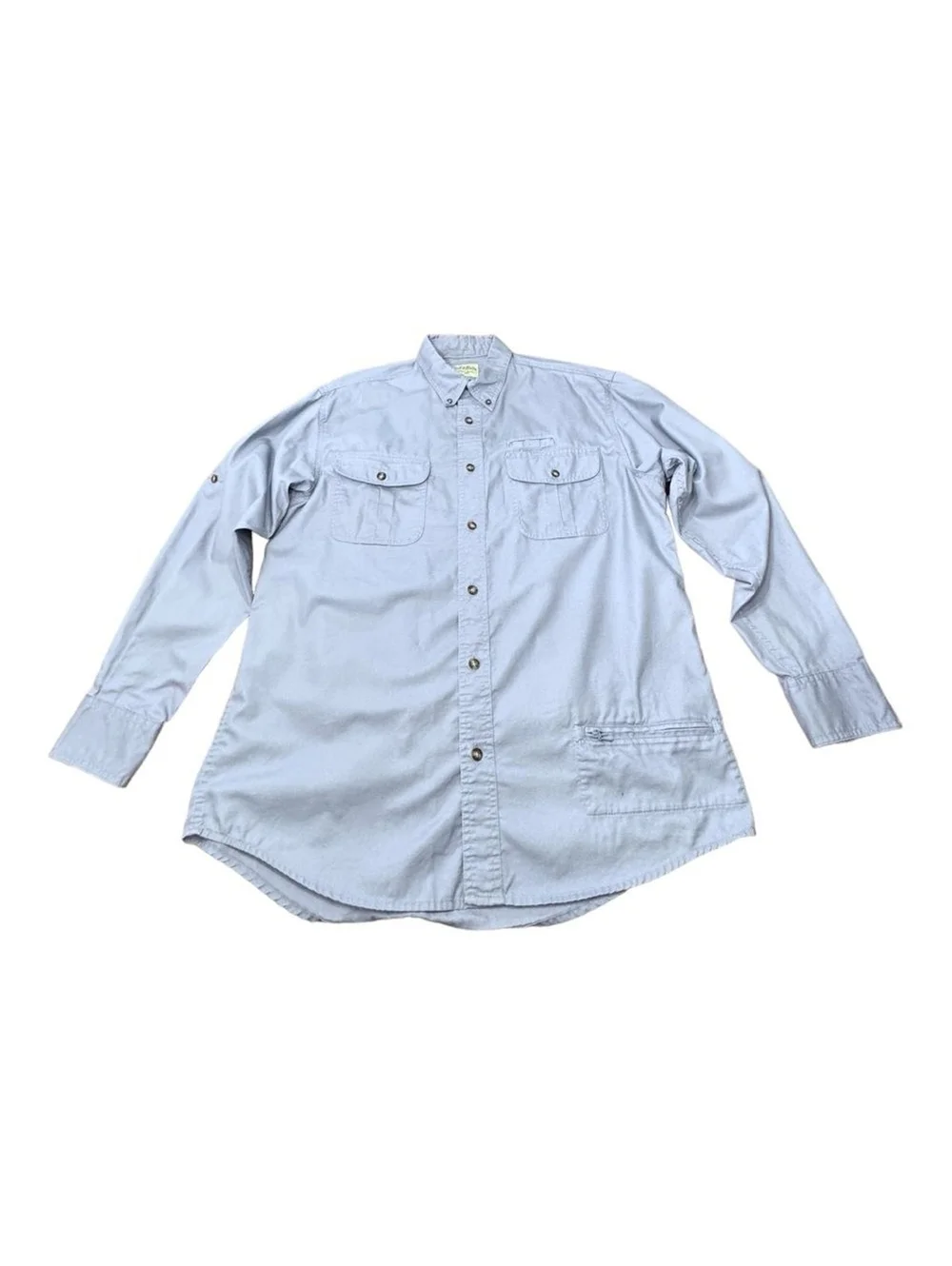 . Cabela’s Legendary Quality Shirt Long Sleeve Button Up Light Blue Men’s Size M